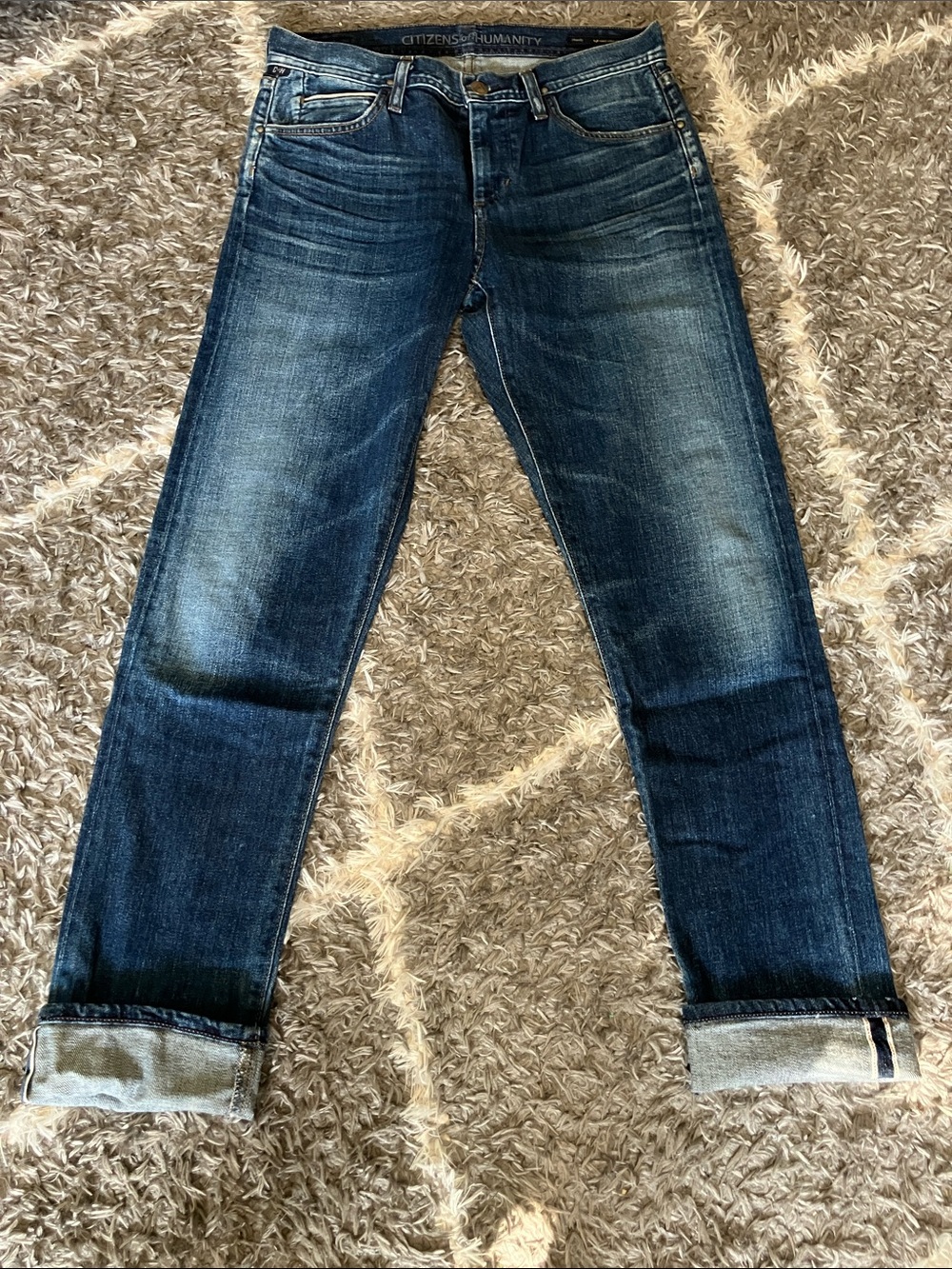 Women’s high wait retro slim roll up